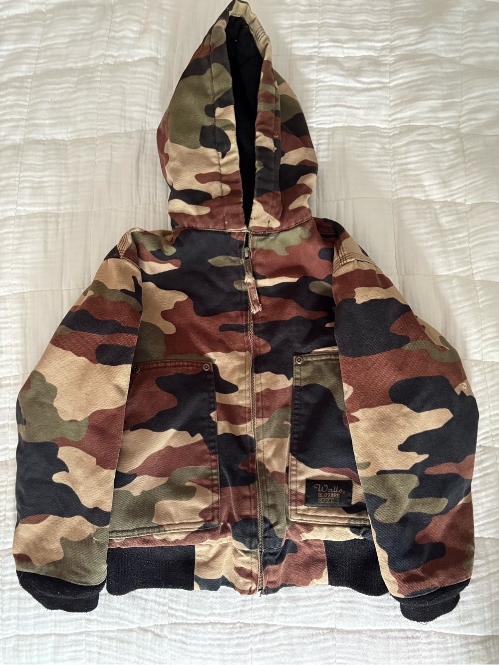 Walls Camouflage Jacket in Green, Brown & Black